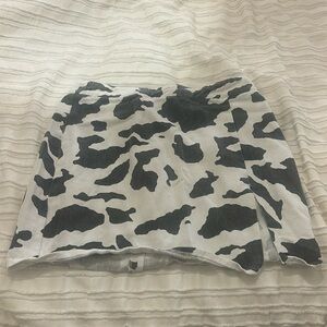 cow girl print skirt